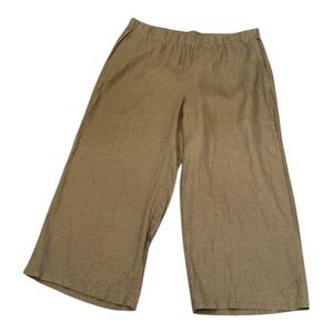 Eileen Fisher Tan Wide Leg Pants